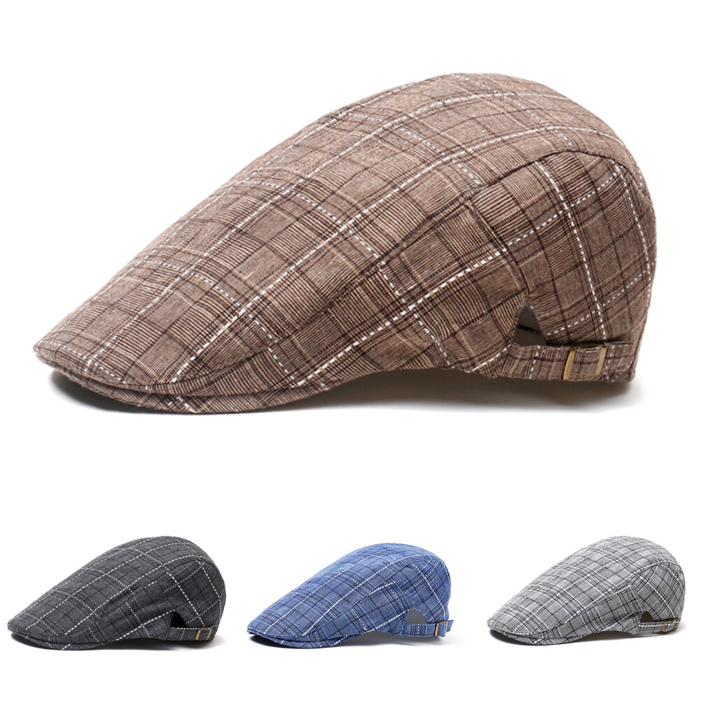 zhnenanqu Mens Casual Gatsby Ivy Hat Outdoors Golf Driving Flat Beret Cabbie Driver Newsboy Cap